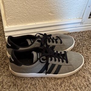 New Adidas Men's Black and Gray Sneakers